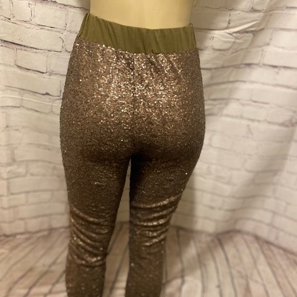 NWOT- Vera & Lucy sequined leggings. SZ/TU FROM EU - Picture 3 of 11